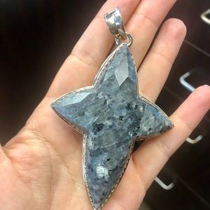 Barse Labradorite Cross Pendant